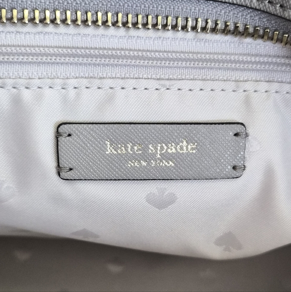 Kate Spade Kristen Large Top Zip Colorblock Leather Tote Bag - Picture 11 of 15